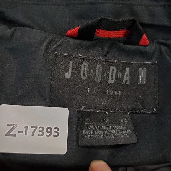 Nike Boys Jacket‎ XL Black Air Jordan Coaches Basketball Logo Long Sleeve - Picture 2 of 10